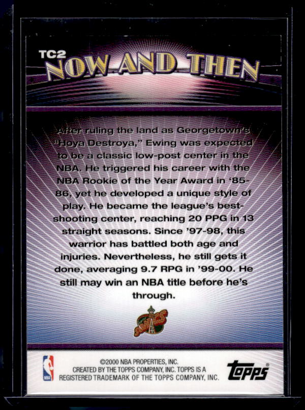 2000-01 Topps Chrome #TC12 Patrick Ewing Combos
