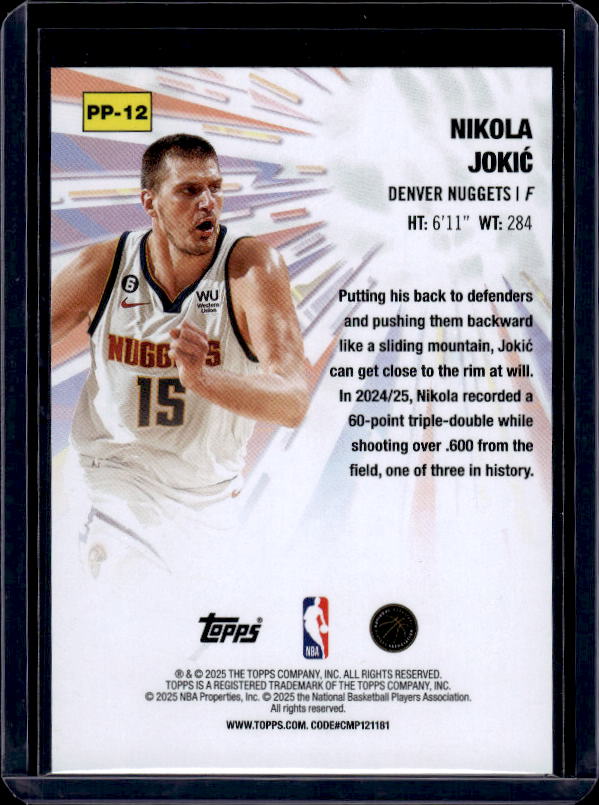2025-26 Topps #PP-12 Nikola Jokić Power Players