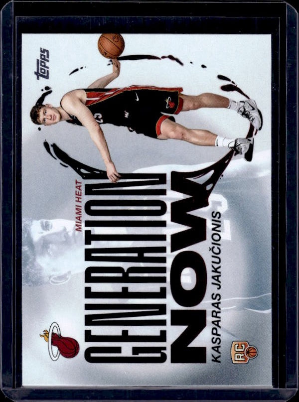 2025-26 Topps #GN-20 Kasparas Jakučionis Generation Now