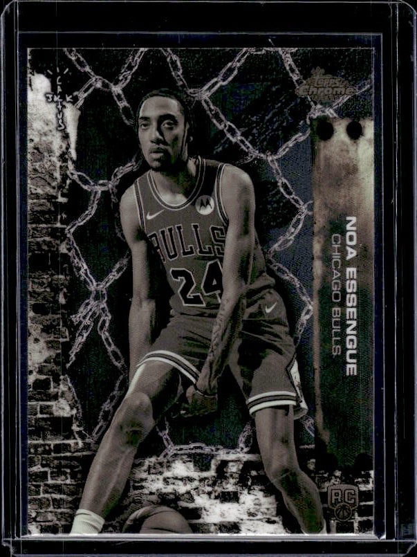 2025-26 Topps Chrome Cactus Jack #72 Noa Essengue Refractor