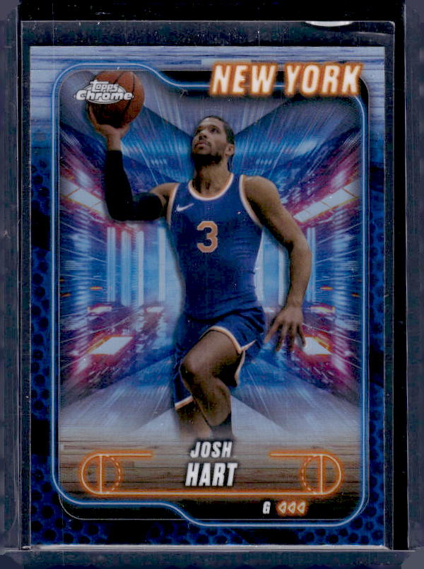 2024-25 Topps Chrome #71 Josh Hart Blue Basketball Refractor