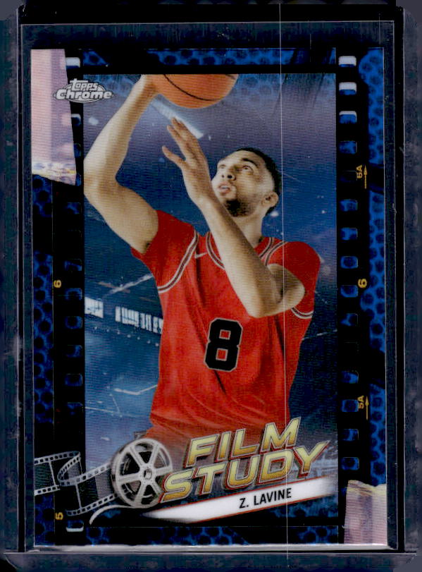 2023-24 Topps Chrome #FS-4 Zach LaVine Film Study Refractor Blue Basketball