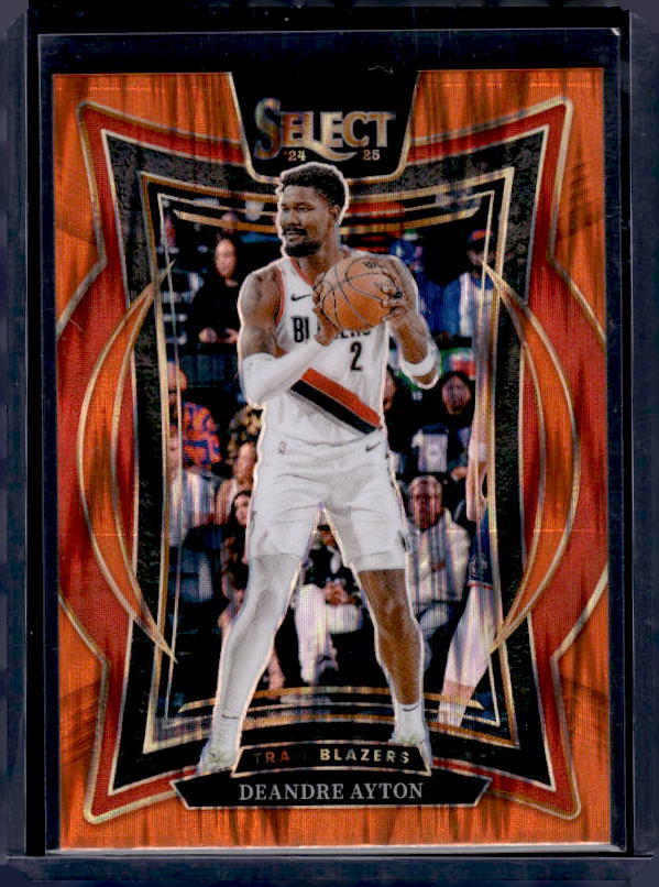 2024-25 Panini Select #53 Deandre Ayton Orange Flash Prizm
