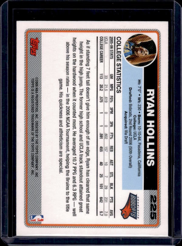 2006-07 Topps #225 Ryan Hollins