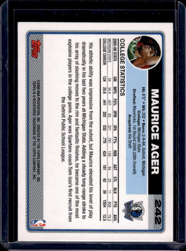 2006-07 Topps #242 Maurice Ager