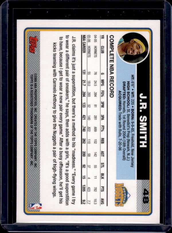 2006-07 Topps #48 J.R. Smith
