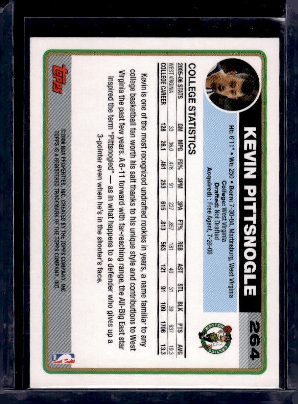 2006-07 Topps #264 Kevin Pittsnogle