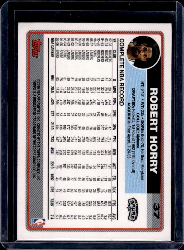 2006-07 Topps #37 Robert Horry