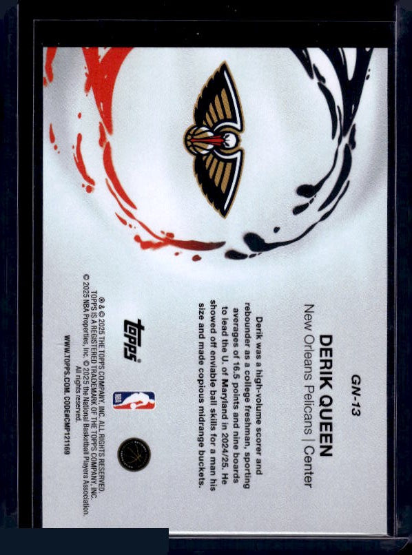 2025-26 Topps #GN-13 Derik Queen Generation Now