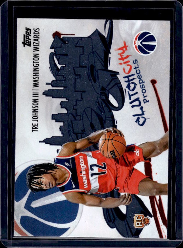 2025-26 Topps #CC-6 Tre Johnson III Clutch City Prospects