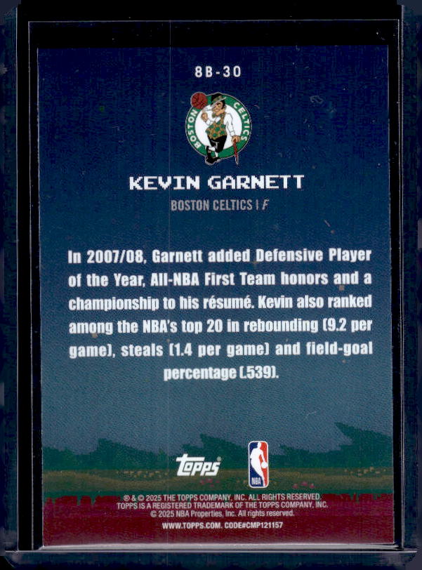 2025-26 Topps #8B-30 Kevin Garnett 8-Bit Ballers