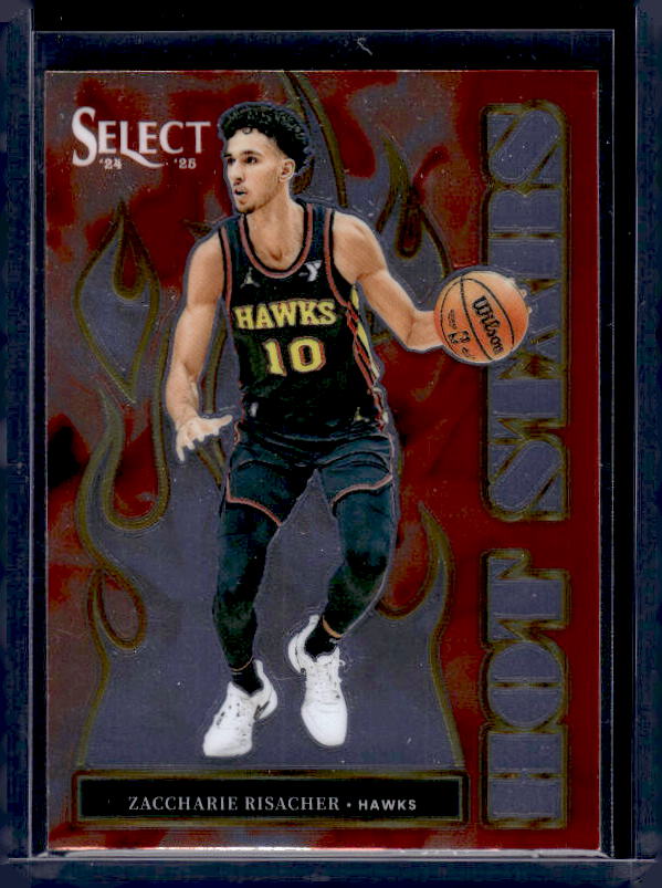 2024-25 Panini Select #15 Zaccharie Risacher Hot Stars