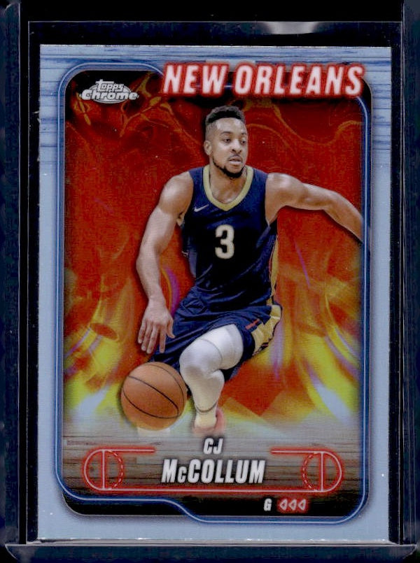 2024-25 Topps Chrome #157 CJ McCollum Refractor