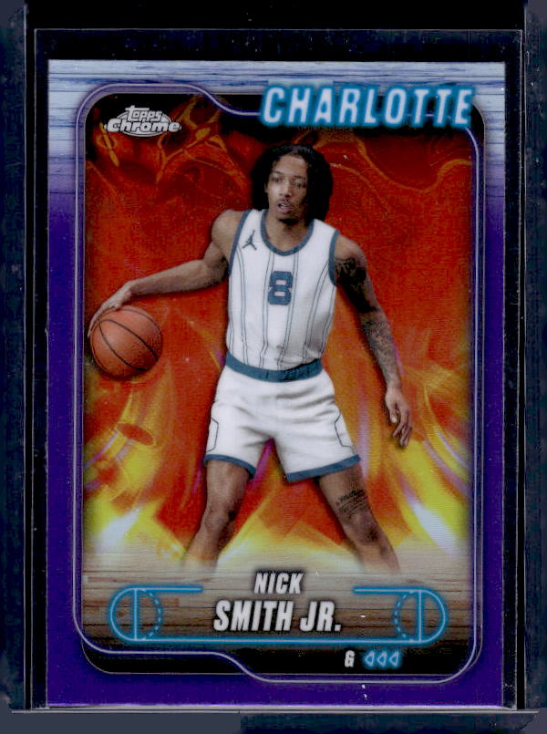 2024-25 Topps Chrome #19 Nick Smith Jr. Purple Refractor