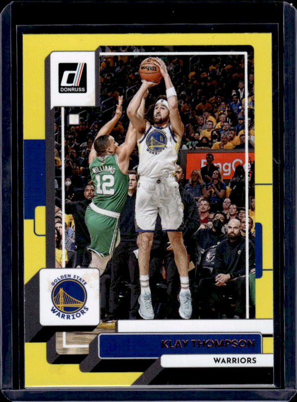 2022-23 Donruss #117 Klay Thompson Yellow Flood