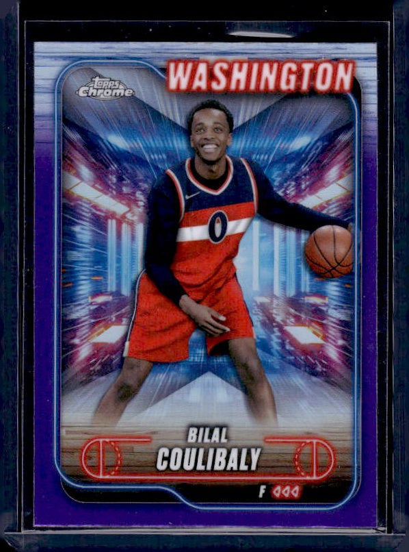 2024-25 Topps Chrome #11 Bilal Coulibaly Purple Refractor