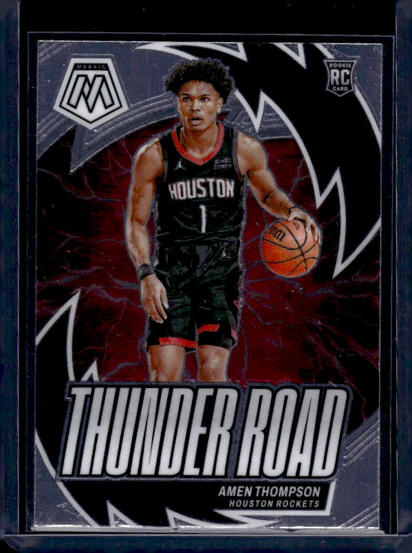 2023-24 Panini Mosaic #12 Amen Thompson Thunder Road