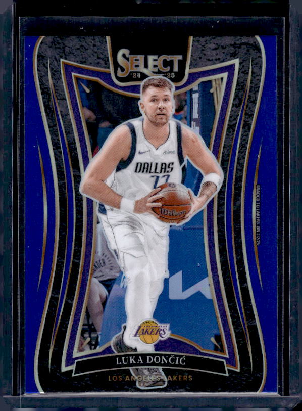 2024-25 Panini Select #347 Luka Doncic Blue Prizm