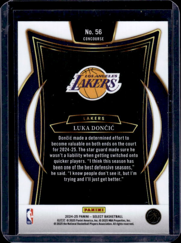 2024-25 Panini Select #56 Luka Doncic