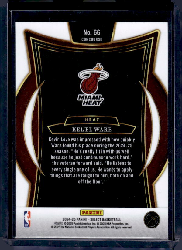 2024-25 Panini Select #66 Kel'el Ware