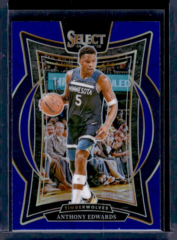 2024-25 Panini Select #23 Anthony Edwards Blue Prizm