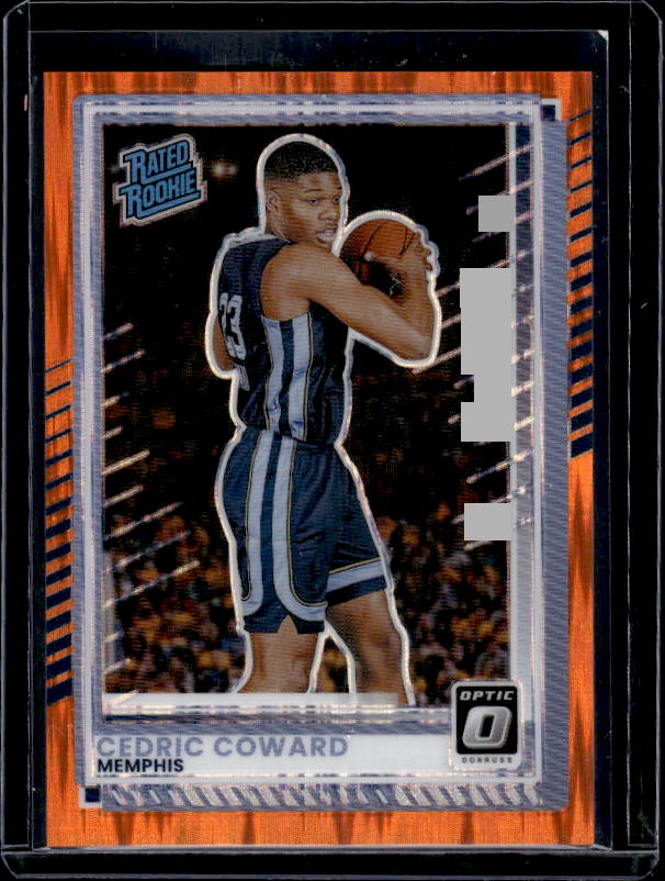 2025-26 Donruss #5 Cedric Coward Optic Orange Shock #/199