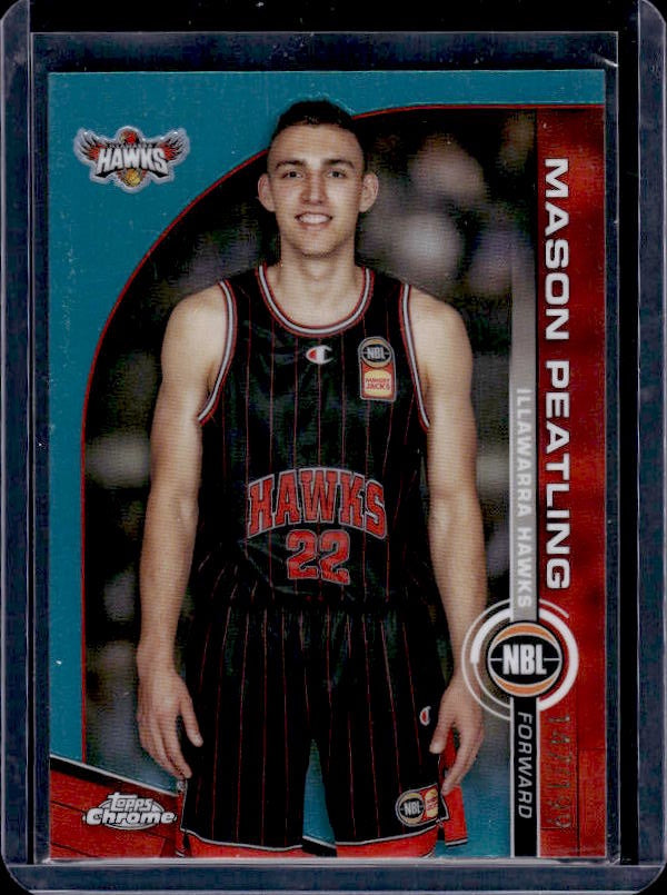 2023-24 Topps NBL #35 Mason Peatling Aqua #/125