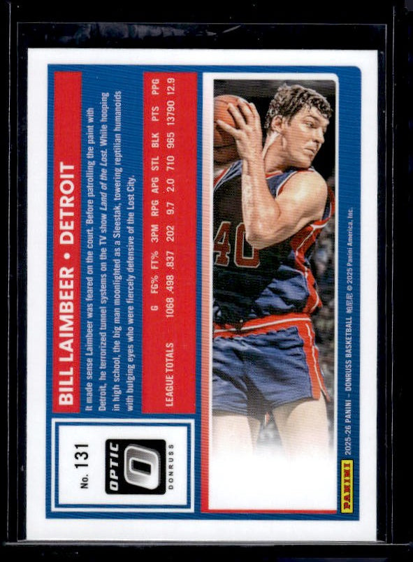 2025-26 Donruss #131 Bill Laimbeer Optic