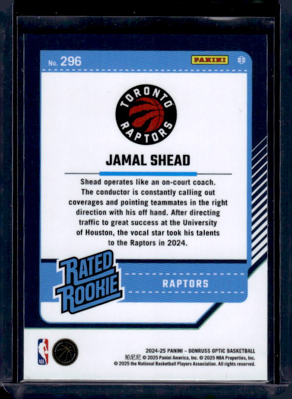 2024-25 Donruss Optic #296 Jamal Shead