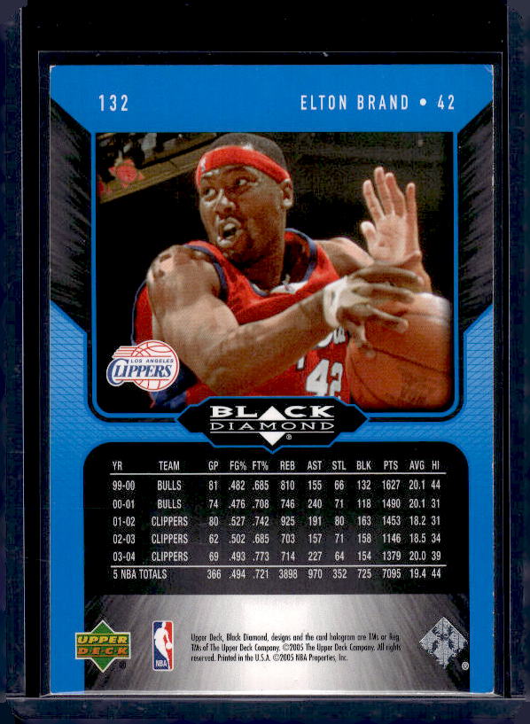 2004-05 Upper Deck Black Diamond #132 Elton Brand
