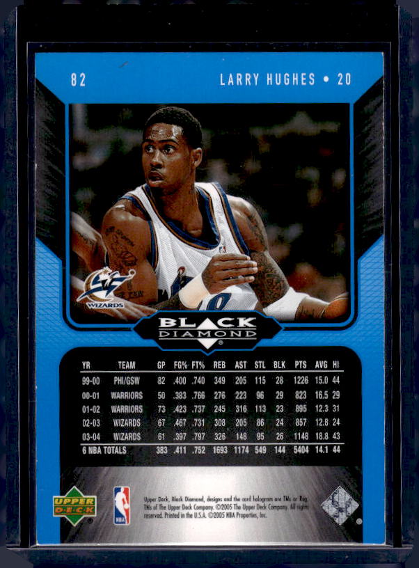 2004-05 Upper Deck Black Diamond #82 Larry Hughes