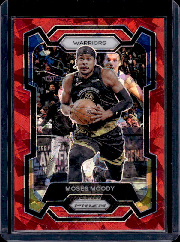2023-24 Panini Prizm #228 Moses Moody Prizms Red Ice