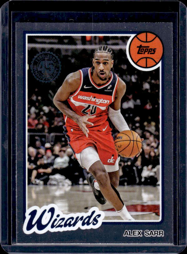 2025-26 Topps #80BK-23 Alex Sarr 1980-81 Topps Basketball