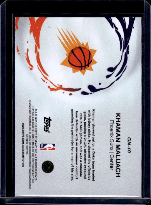 2025-26 Topps #GN-10 Khaman Maluach Generation Now