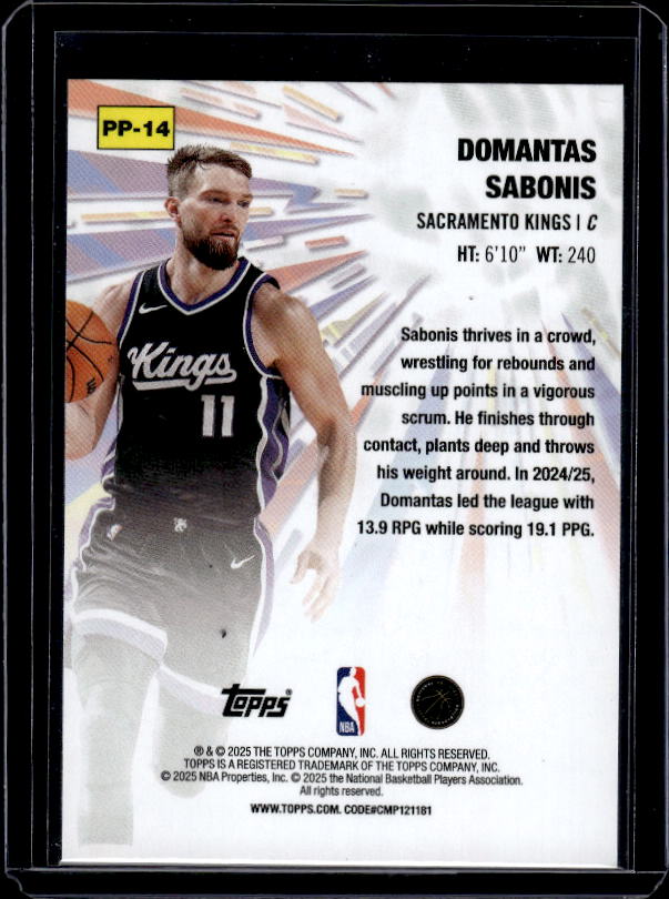2025-26 Topps #PP-14 Domantas Sabonis Power Players