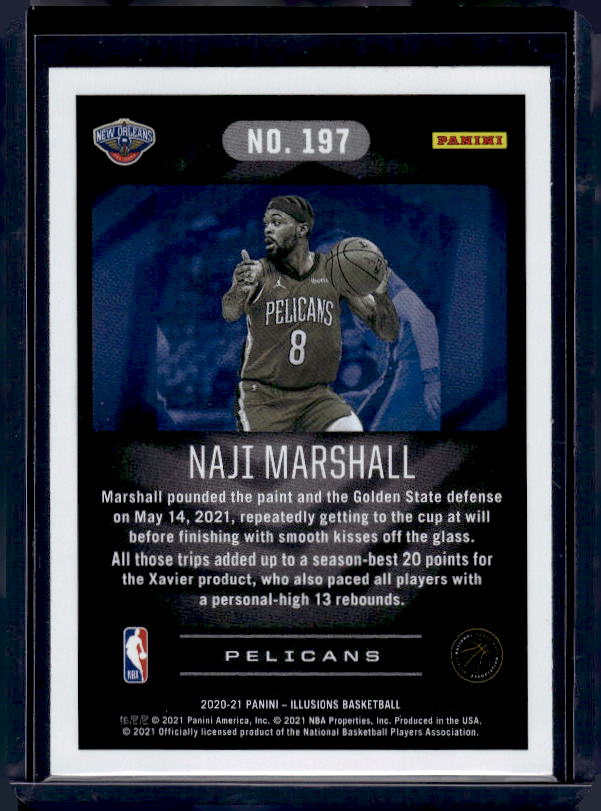 2020-21 Panini Illusions #197 Naji Marshall Bronze
