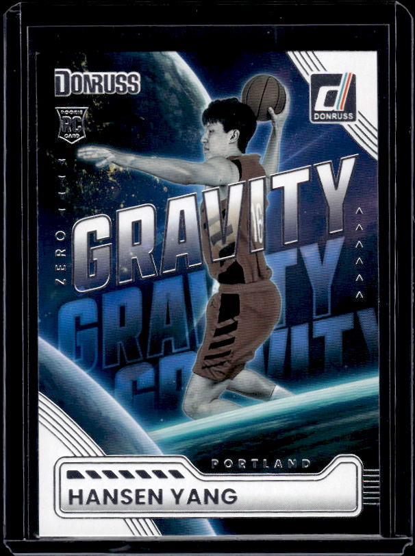 2025-26 Donruss #10 Hansen Yang Zero Gravity