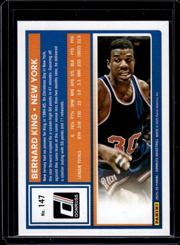 2025-26 Donruss #147 Bernard King Holo Green Laser