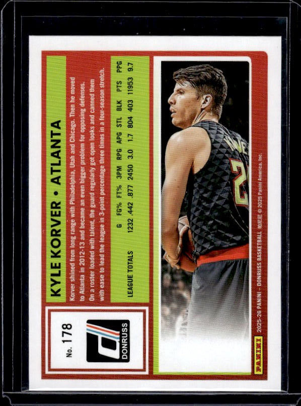2025-26 Donruss #178 Kyle Korver Holo Green Laser
