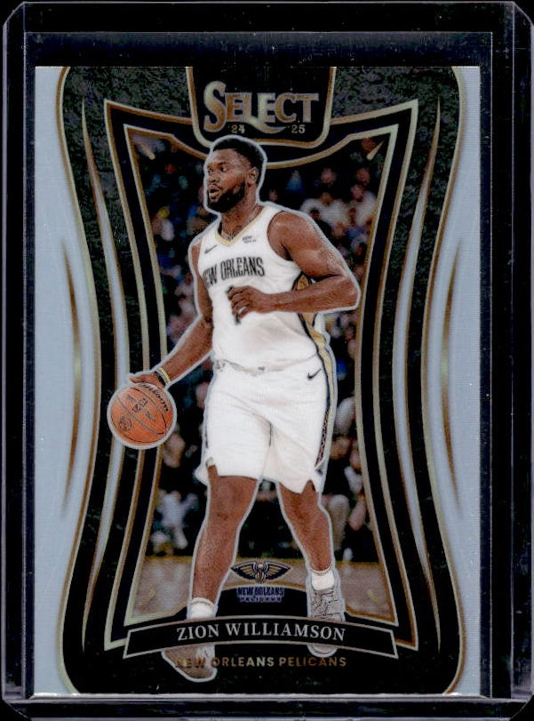2024-25 Panini Select #304 Zion Williamson Silver Prizm