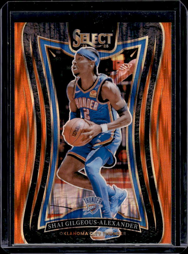 2024-25 Panini Select #319 Shai Gilgeous-Alexander Orange Flash Prizm