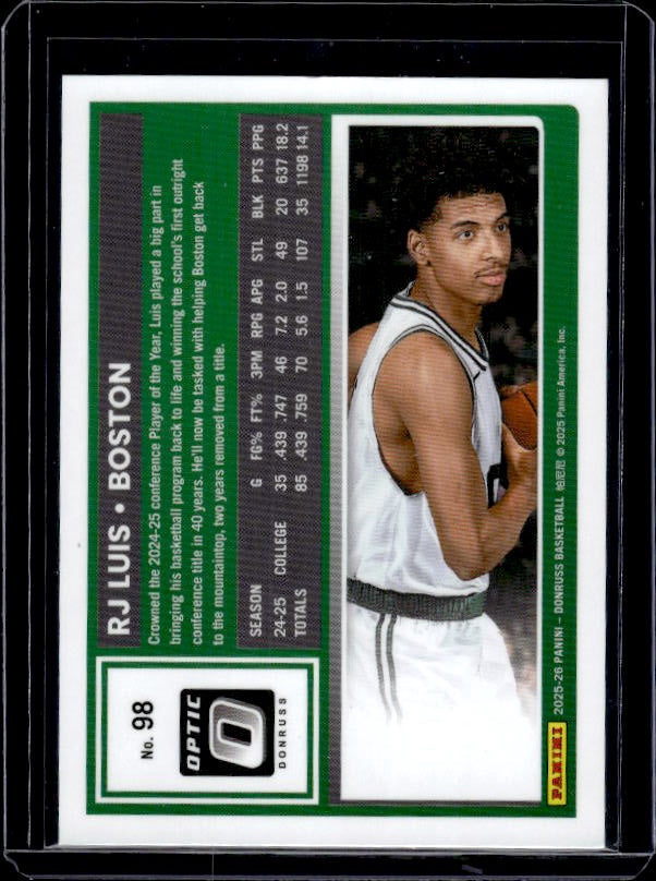 2025-26 Donruss #98 RJ Luis Optic