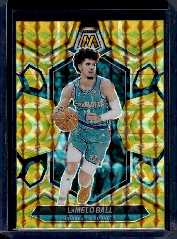2023-24 Panini Mosaic #122 LaMelo Ball Reactive Yellow
