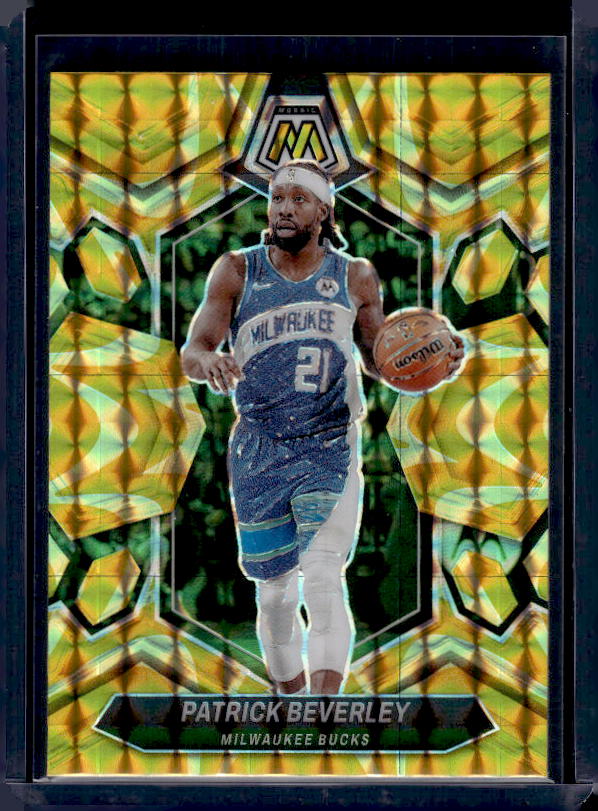 2023-24 Panini Mosaic #118 Patrick Beverley Reactive Yellow