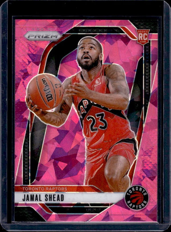 2024-25 Panini Prizm #241 Jamal Shead Prizms Pink Ice