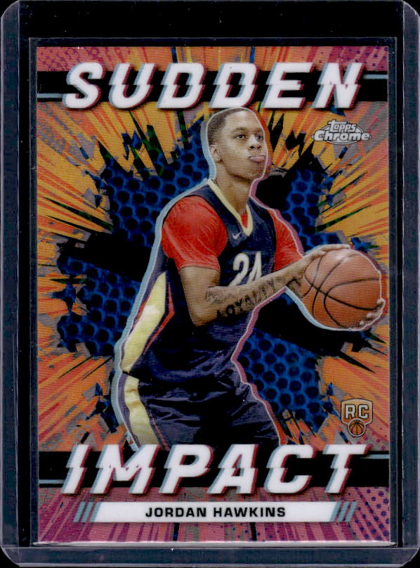 2023-24 Topps Chrome #SI-4 Jordan Hawkins Sudden Impact Refractor Blue