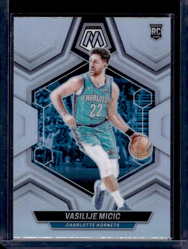 2023-24 Panini Mosaic #215 Vasilije Micic Silver