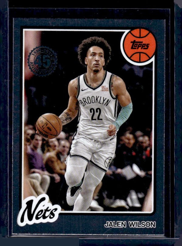 2025-26 Topps #80BK-9 Jalen Wilson 1980-81 Topps Basketball