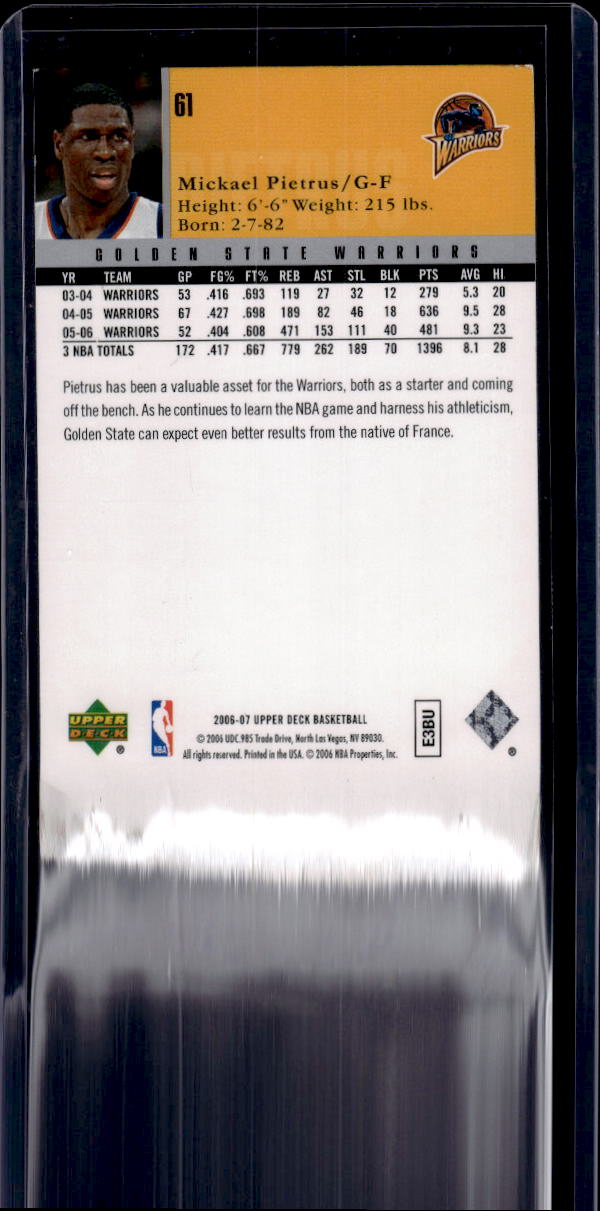 2006-07 Upper Deck #61 Mickael Pietrus