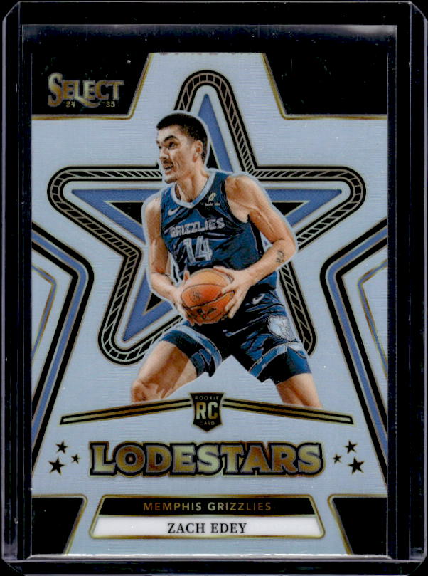 2024-25 Panini Select #2 Zach Edey Lodestars Silver Prizms